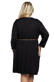 Italian Fashion Eila r.3/4 Nocna szlafrok, czarny