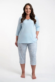 Italian Fashion Salli r.3/4 sp.3/4 Nocna piżama, niebieski/druk