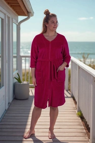 Vivisence 5011 Nocna szlafrok, rubinowy