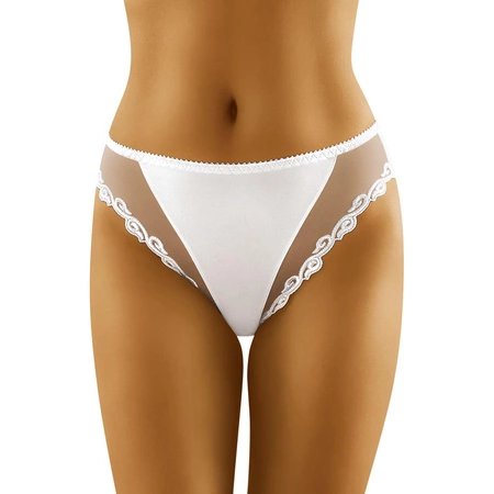 Wol-Bar Poly II Majtki figi, biały