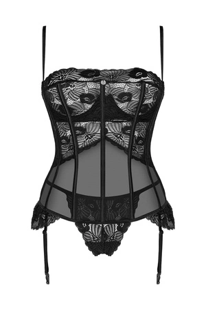 Obsessive Serena Love corset Gorset sexy, czarny