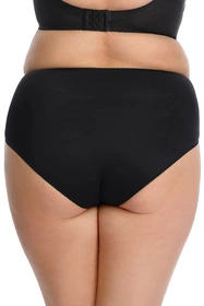 Nessa Tatuaż N02 Majtki wysokie figi, beżowo-czarny