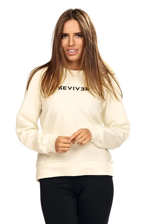 Reviver F5589 Bluza nierozpinana, kremowy