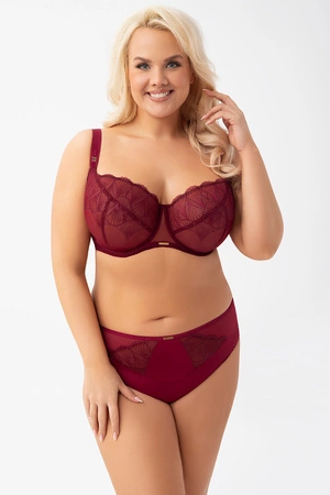 Gorsenia K942 Mira Biustonosz miękki, bordo