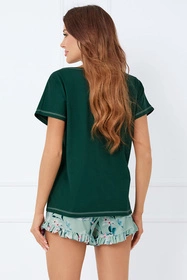 Italian Fashion Florisa kr.r. kr.sp. Nocna piżama, c.zielony/druk