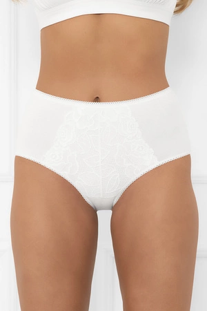 Italian Fashion Libra maxi Majtki wysokie figi, biały