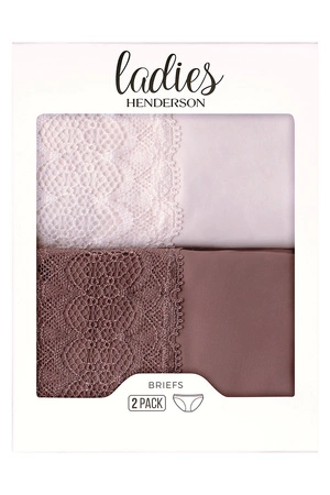 Henderson Polly 2 42826 2-pak Majtki figi, cream/coffe