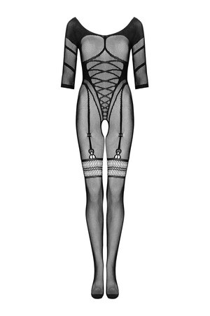 Obsessive G329 bodystocking Body bodystocking, czarny