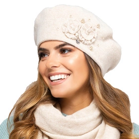 Kamea Barcelona Nakrycie głowy beret, beżowy