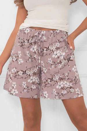 Italian Fashion Kimuri kr.sp. Nocna szorty, druk/wrzos