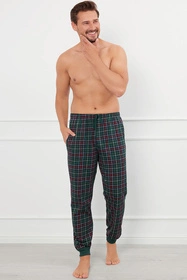 Italian Fashion Fogo dł.sp. Spodnie homewear, druk/zielony