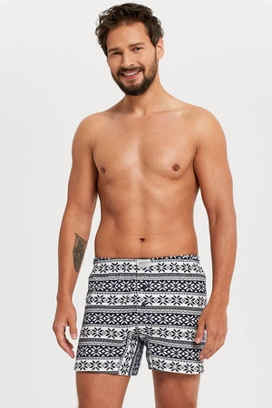 Italian Fashion Arktyka Majtki bokserki, druk/granat