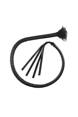 Obsessive Vila Blanes whip Akcesoria erotyczne pejcz, black