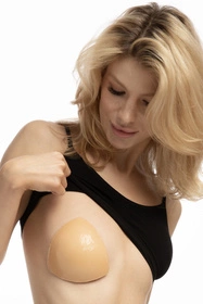 Julimex WS-28 wkładki piankowe obustronnie klejone bikini push up Akcesoria do biustonosza wkładki, beżowy