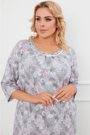 Italian Fashion Ardila r.3/4 Nocna koszula, druk/szary