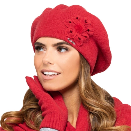 Kamea Sewilla Nakrycie głowy beret, czerwony