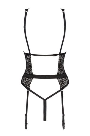 Obsessive Yaskana teddy Body sexy, czarny