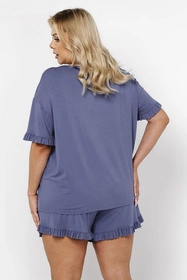 Italian Fashion Styl kr.r. kr.sp. Nocna piżama, niebieski