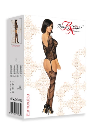 Beauty Night Esmeralda BN6590 Body bodystocking, black