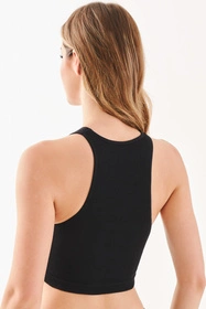 Gabriella Halter Rib Code 1203 Top fitness, black