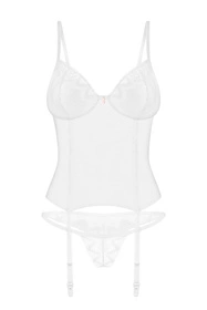 Obsessive Alissium corset & thong Gorset sexy, white