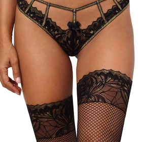 Axami V-10104 Wyrób pończoszniczy pończochy samonośne, czarny