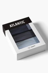 Atlantic 3MP-199 3-pack Majtki slipy, granat/niebieski/grafit