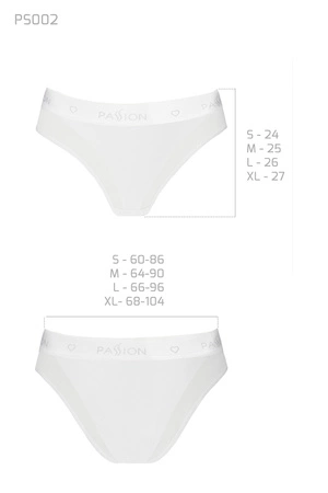 Passion PS002 Majtki figi, white