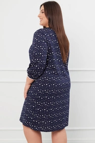 Italian Fashion Arugia r.3/4 Nocna koszula, druk/granat