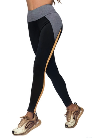 Reviver L9024/0 Legginsy fitness, czarno-szary