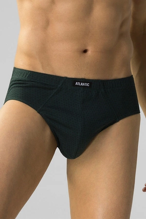 Atlantic 3MP-179 3-pak Majtki slipy, szmaragdowy/czarny/szary
