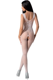 Passion BS098 Body bodystocking, white