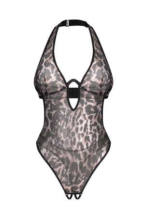 Obsessive Addia crotchless teddy Body sexy, black