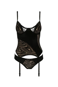 Casmir Lara corset Gorset sexy, black