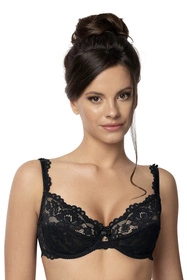 Róża Newia Biustonosz miękki, czarny