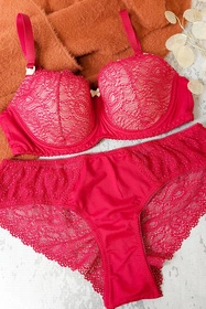 Lupo 3115 Biustonosz do karmienia, czerwony