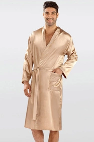 Dkaren Christian Nocna szlafrok, jasny brąz