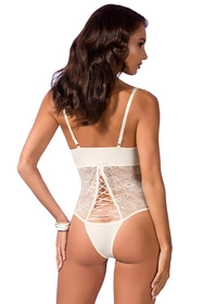 Avanua Bianca body Body sexy, ecru