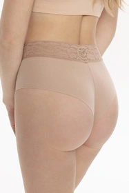 Julimex COTTON MOOD Brasil Majtki wysokie brazyliany, beżowy
