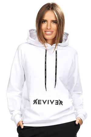 Reviver F5576 Bluza nierozpinana, bia�y