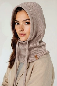 Vivisence 70111 Nakrycie głowy kaptur, beżowy