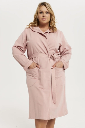 Italian Fashion Karina dł.r. Nocna szlafrok, pudrowy róż