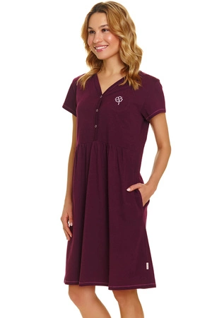 Doctor Nap TCB.5336 Nocna koszula, burgundy