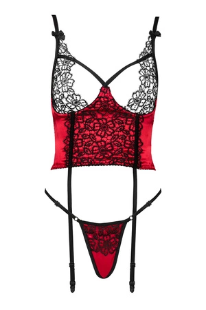 Beauty Night Olena corset BN6695 Gorset sexy, red