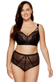 Gorteks Serena/B2 Biustonosz miękki, czarno-beżowy