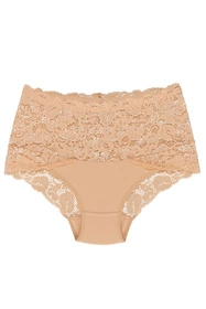 Wol-Bar Teri Majtki wysokie figi, beż