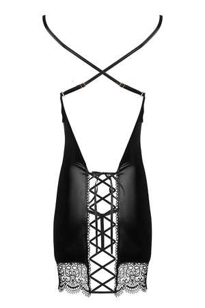 Beauty Night Adelia chemise BN6692 Nocna komplet koszulka + stringi, black