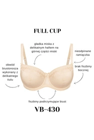 Vena VB-430 Biustonosz usztywniany, beż