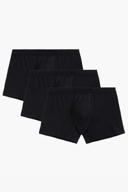 Atlantic 3BMH-016 3-pack Majtki bokserki, czarny