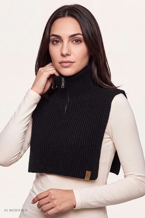 Vivisence 70125 KMPL Komplet czapka+komin+ocieplacze, czarny